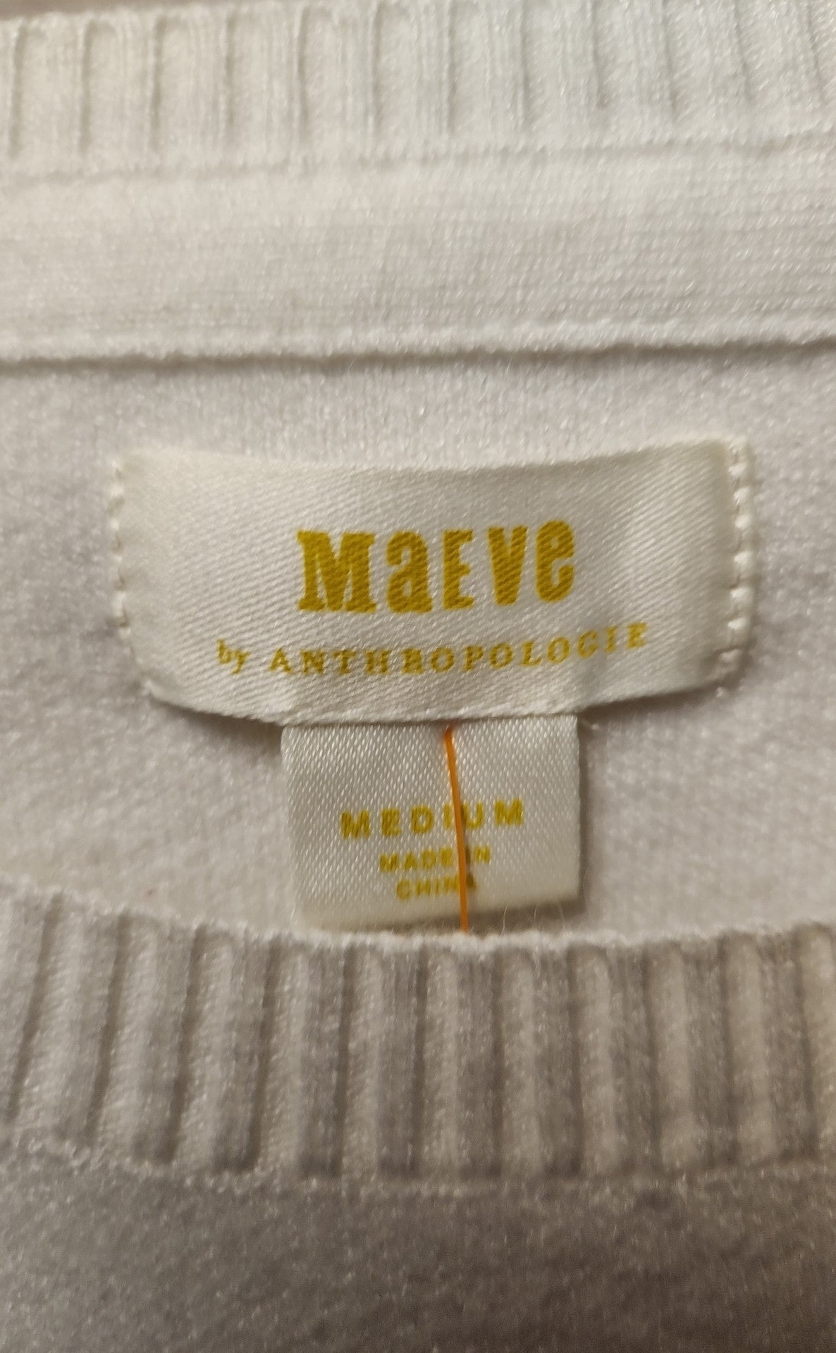 Maeve Anthropologie Women's Size M White Sweater