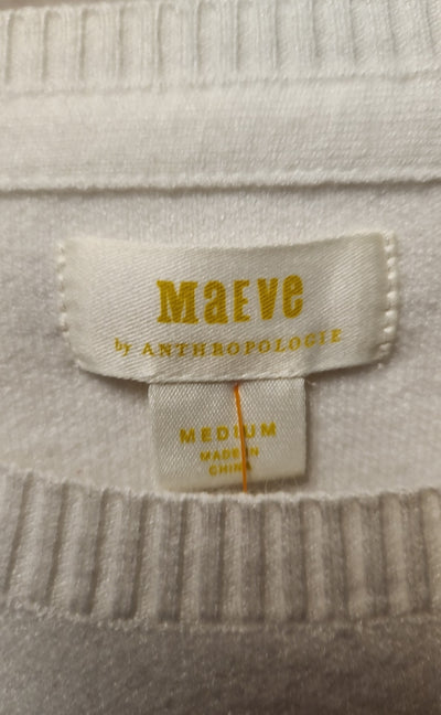 Maeve Anthropologie Women's Size M White Sweater