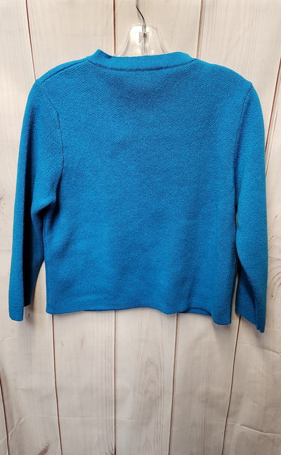Zara Women's Size L Blue Cardigan