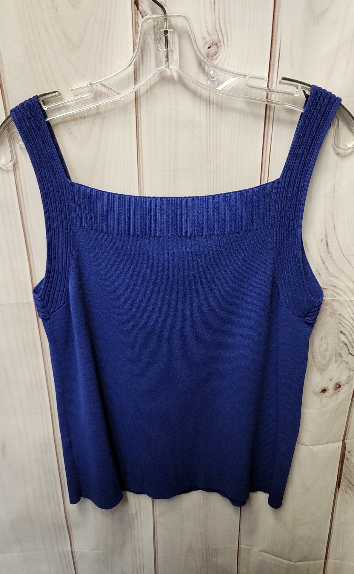 Jones New York Women's Size L Blue Knit Sleeveless Top