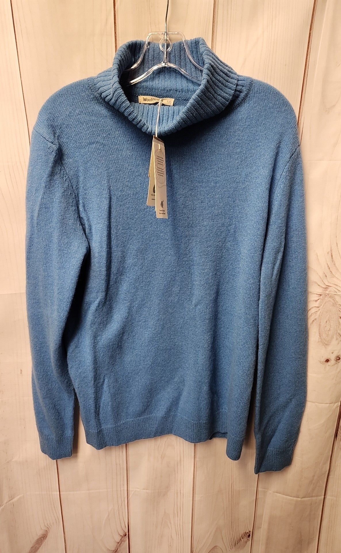NWT Woolovers Women's Size L Blue Sweater
