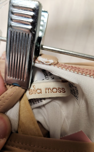 Ella Moss Women's Size M Beige Swim Top