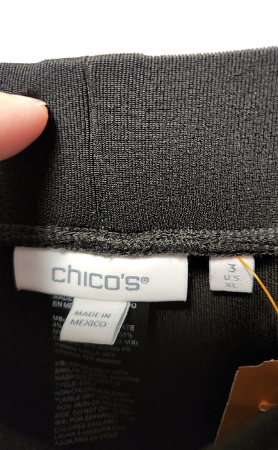 Chico's Women's Size 3 = US XL Black Pants