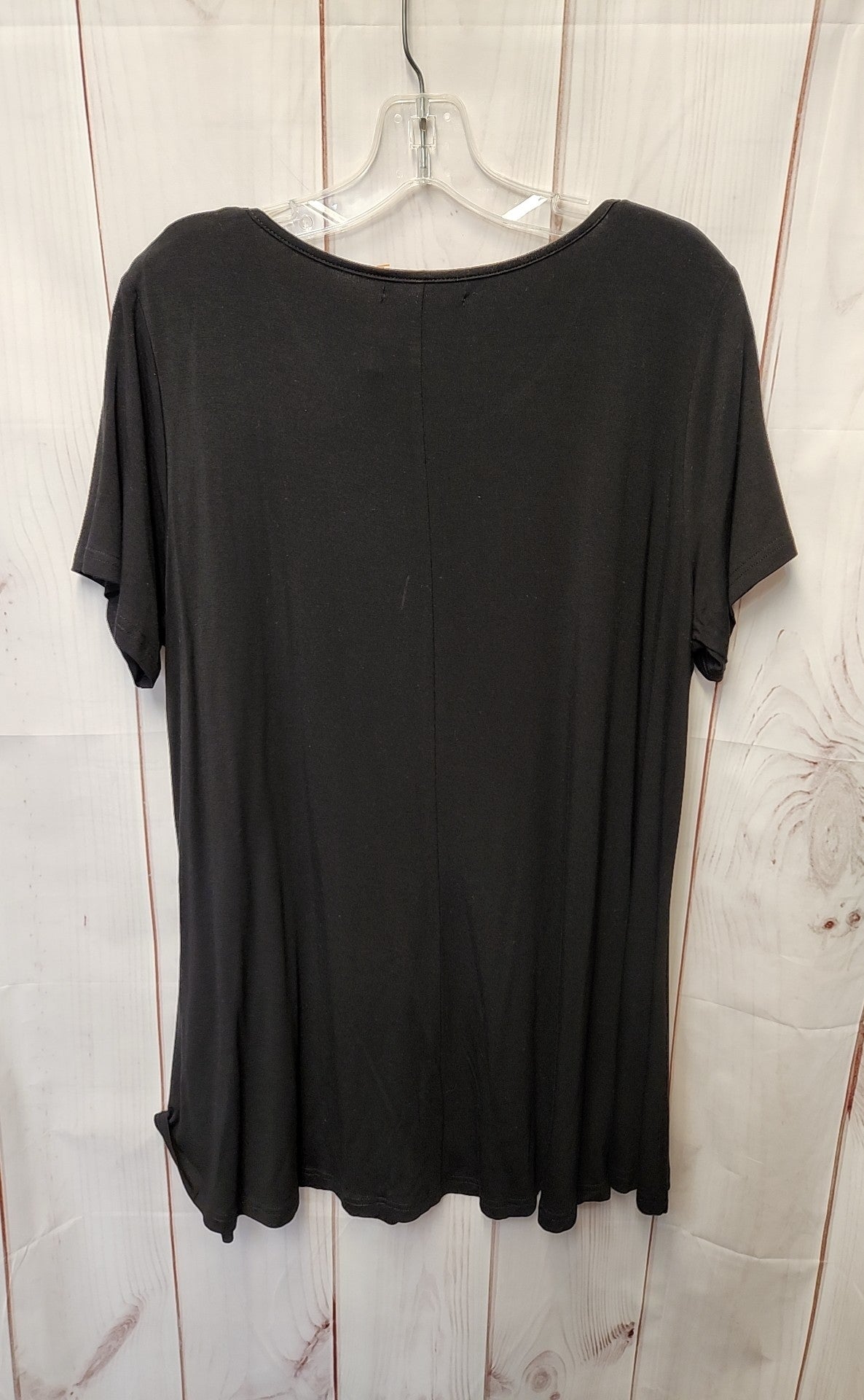 Esenchel Women's Size XL Black Short Sleeve Top