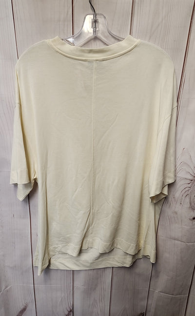 Reiss Women's Size XL White Short Sleeve Top