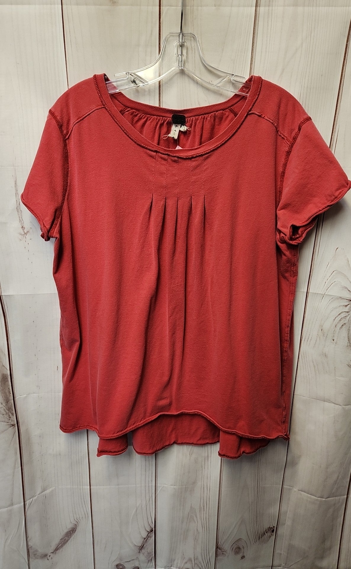 We the Free Women's Size S Red Short Sleeve Top
