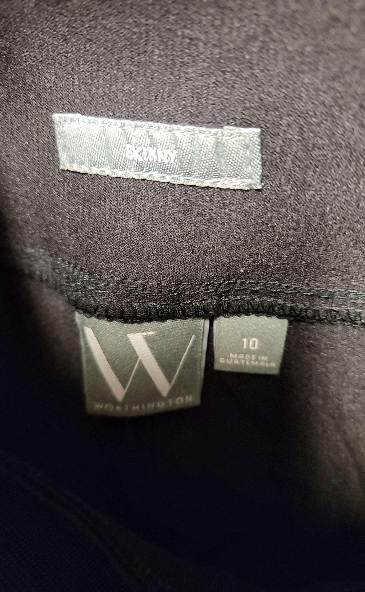 Worthington Women's Size 10 Black Pants Skinny