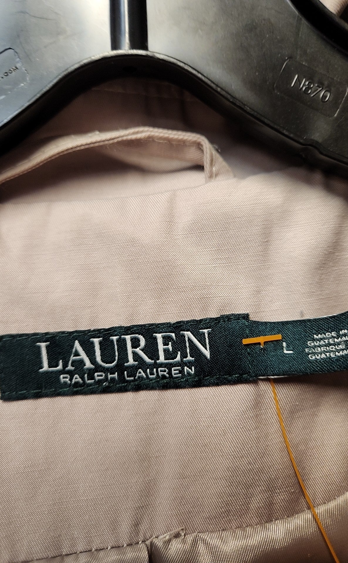 Lauren by Ralph Lauren Women's Size L Beige Coat
