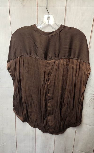 Old Navy Women's Size M Brown Short Sleeve Top