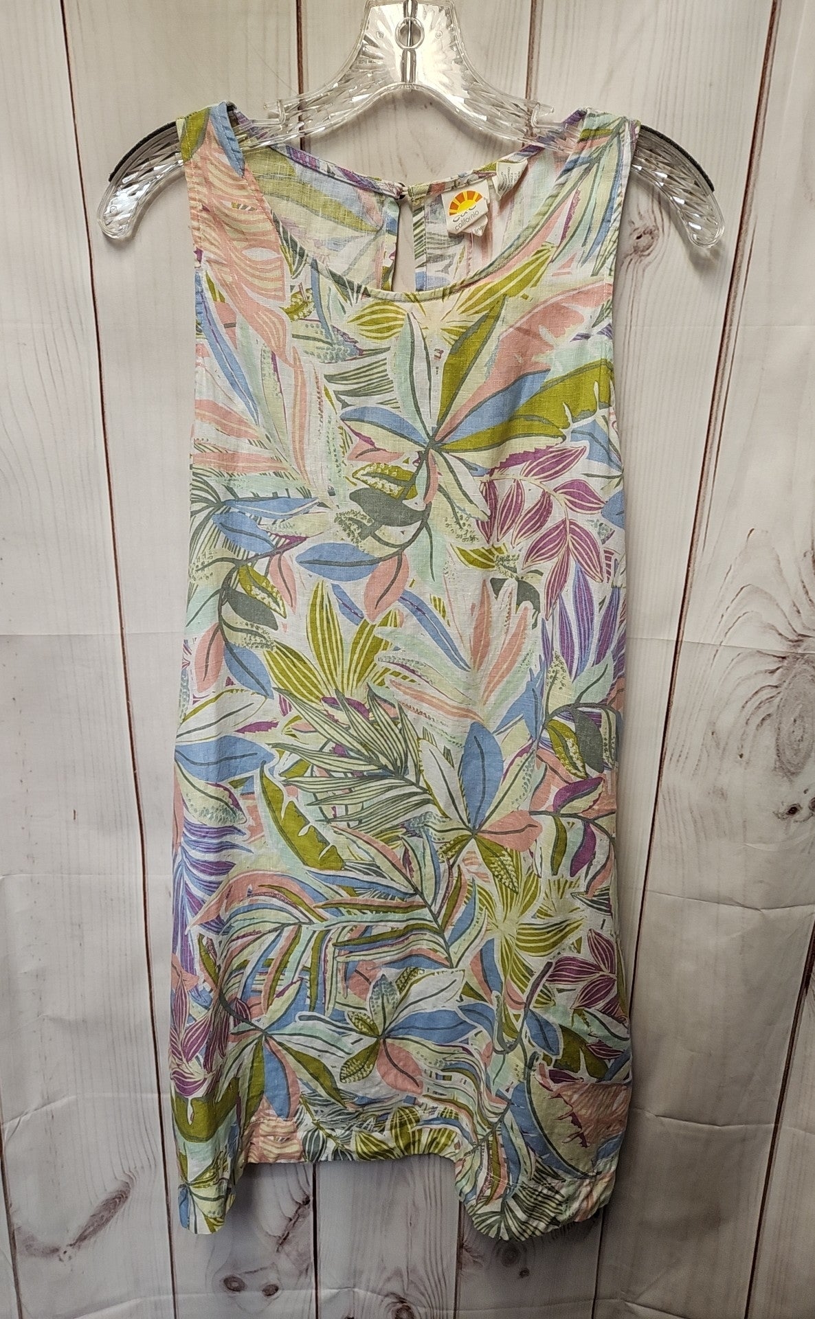 C&C California Women's Size S Green Floral Dress