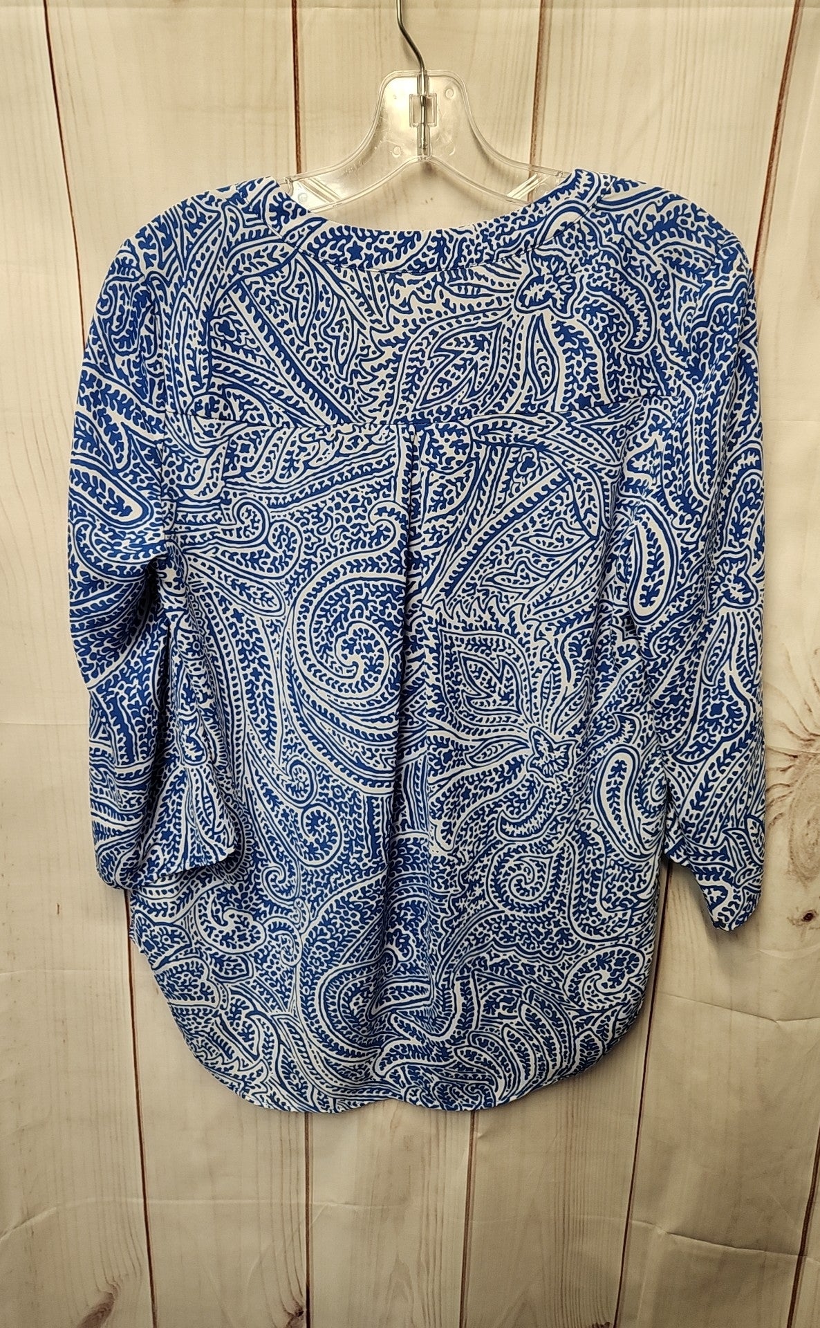 Chaus Women's Size S Blue 3/4 Sleeve Top