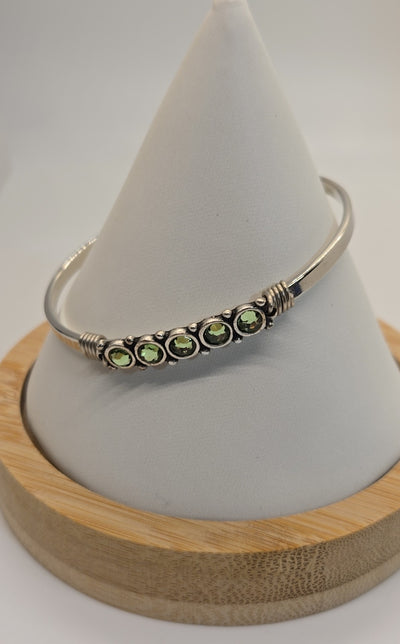 NIB Luca + Dani Green Stone Cuff Bracelet
