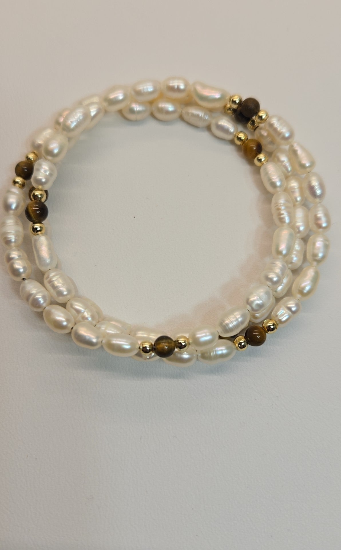 White Beaded Bracelet