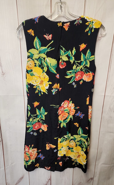 Walter Women's Size 10 Black Floral Dress