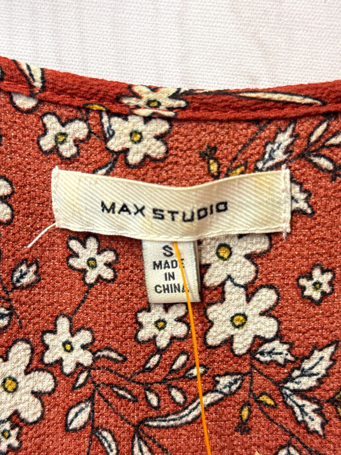 Max Studio Women's Size S Brown Floral Dress
