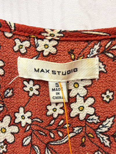 Max Studio Women's Size S Brown Floral Dress