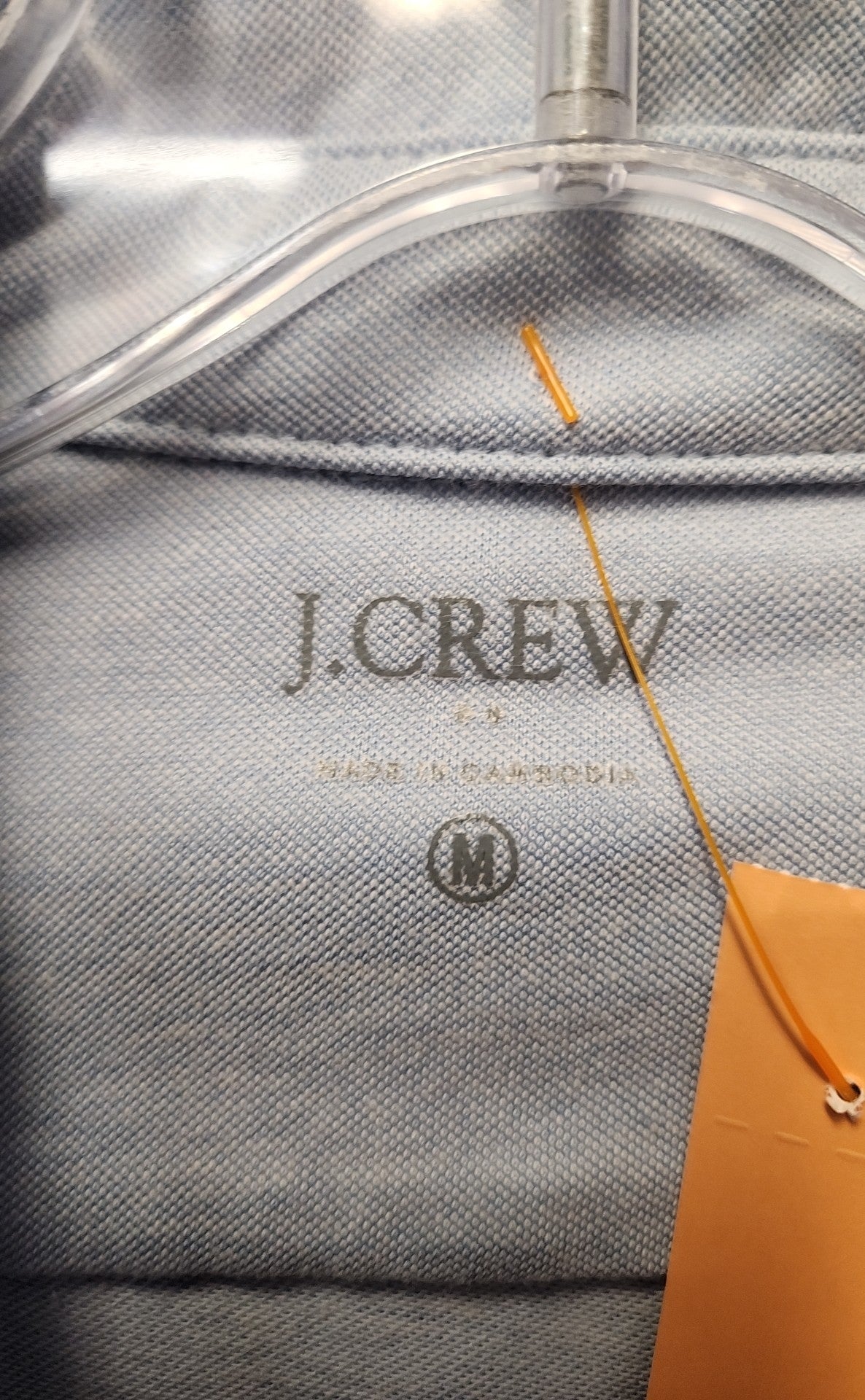 J Crew Men's Size M Light Blue Shirt