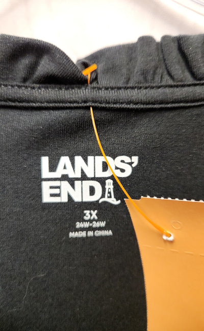 Lands End Women's Size 3X Black Long Sleeve Top