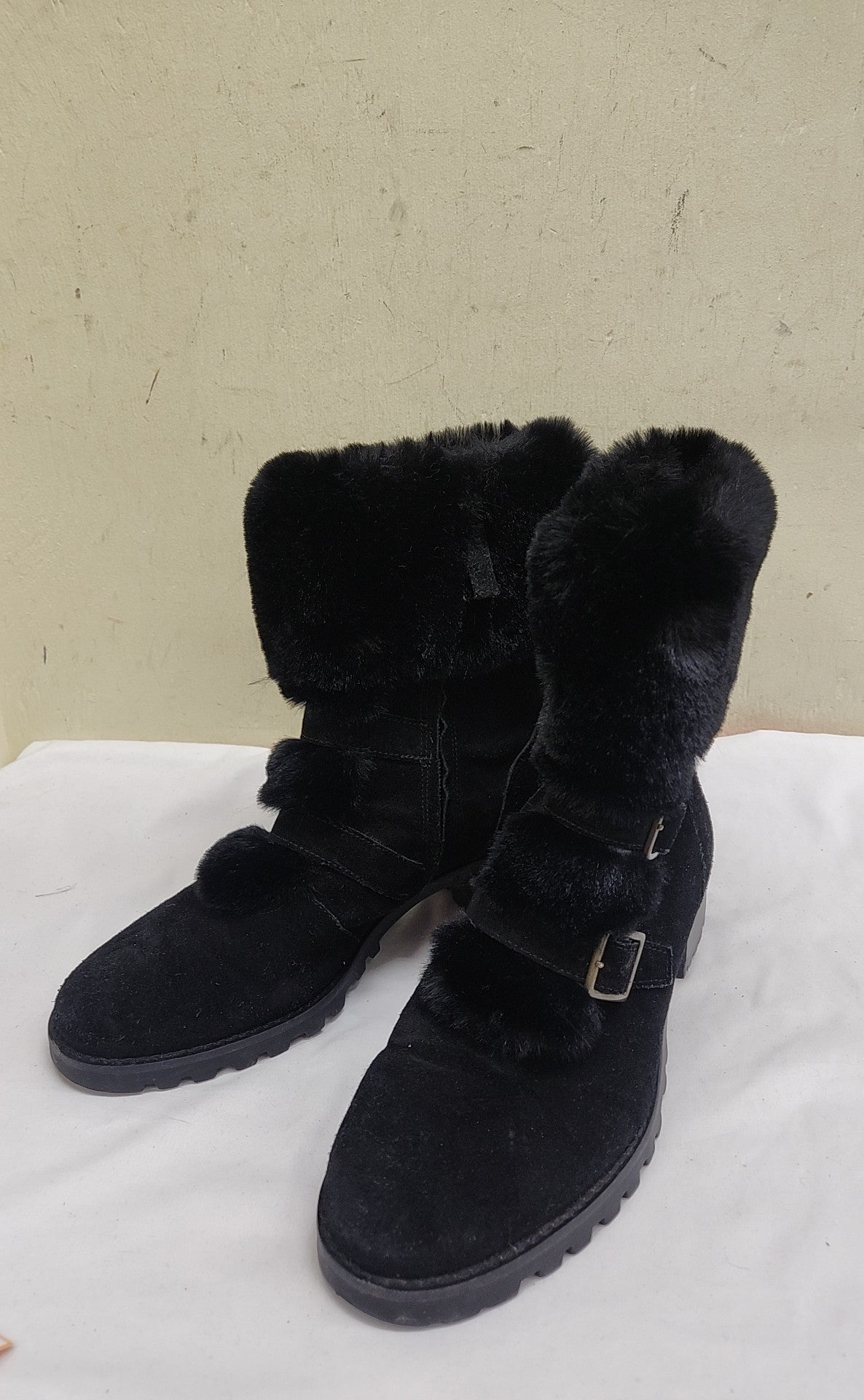 Talbots Women's Size 8-1/2 Black Boots Shoes