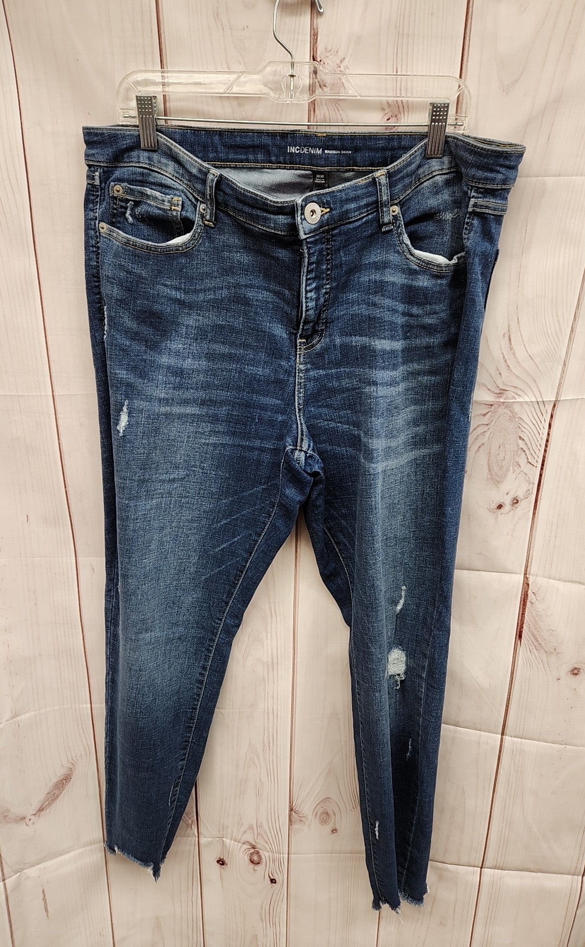INC Women's Size 33 (15-16) Madison Skinny Blue Jeans