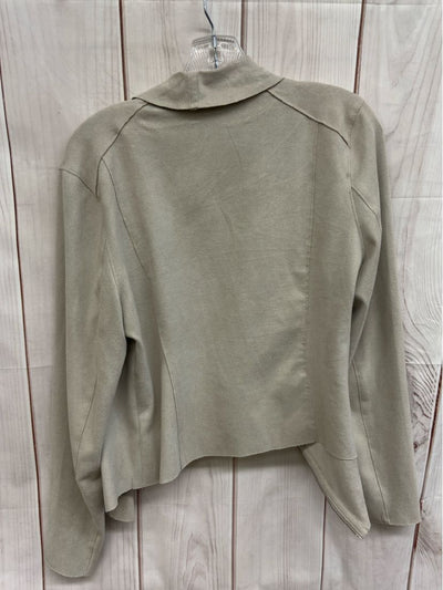Blank NYC Women's Size L Beige Cardigan