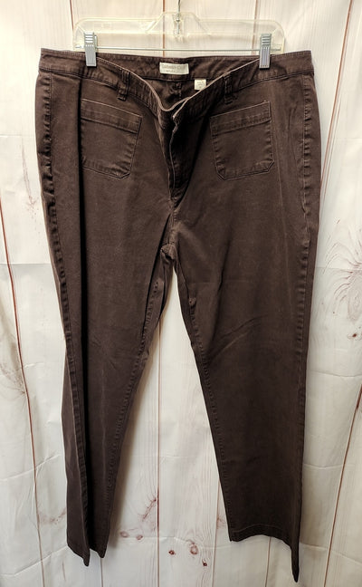 Coldwater Creek Women's Size 18 Brown Pants