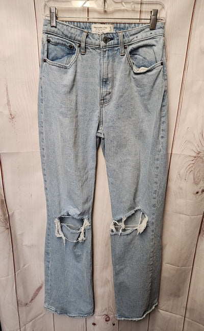 Abercrombie & Fitch Women's Size 27 (3-4) Blue Jeans The '90s Relaxed Jean