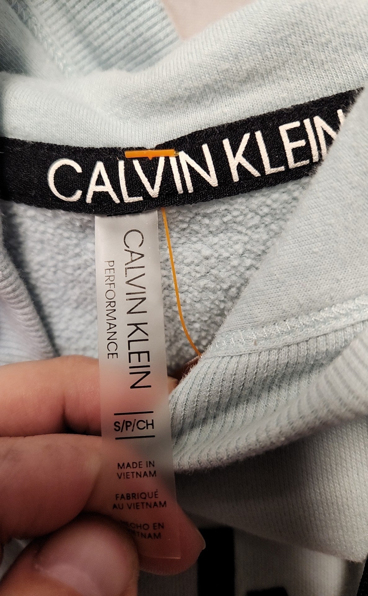 Calvin Klein Women's Size S Light Blue Hoodie
