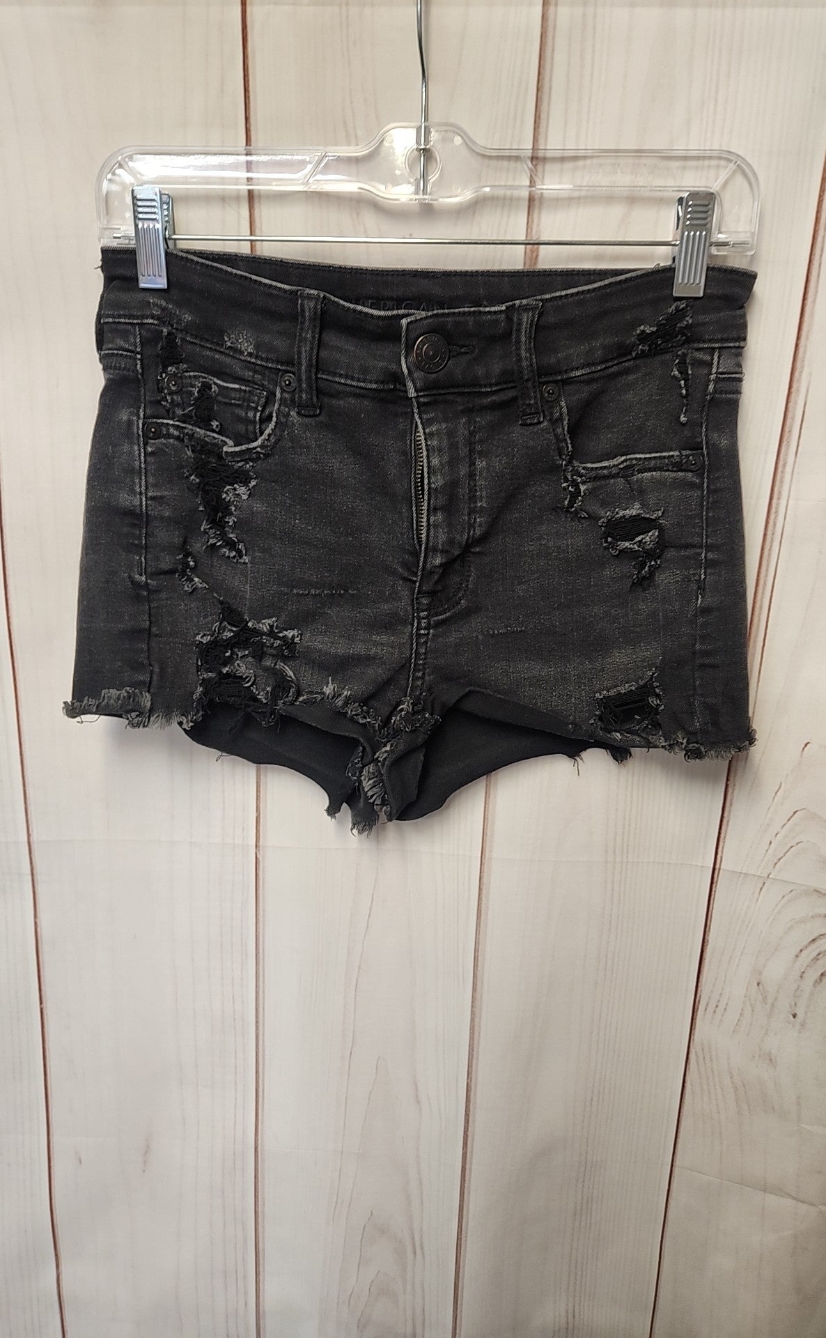 American Eagle Women's Size 4 Black Shorts Hi-Rise Shortie