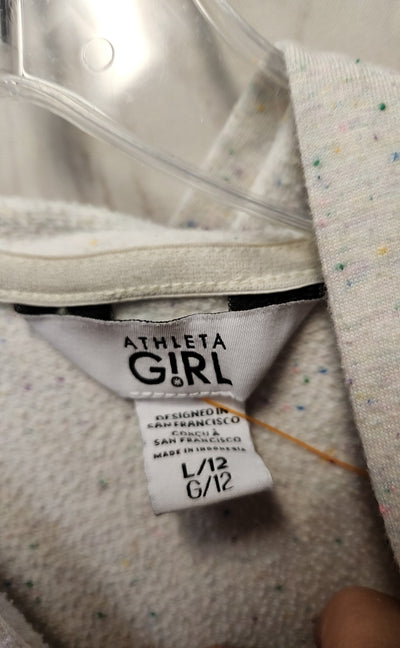 Athleta Girl's Size 12 White Sweatshirt
