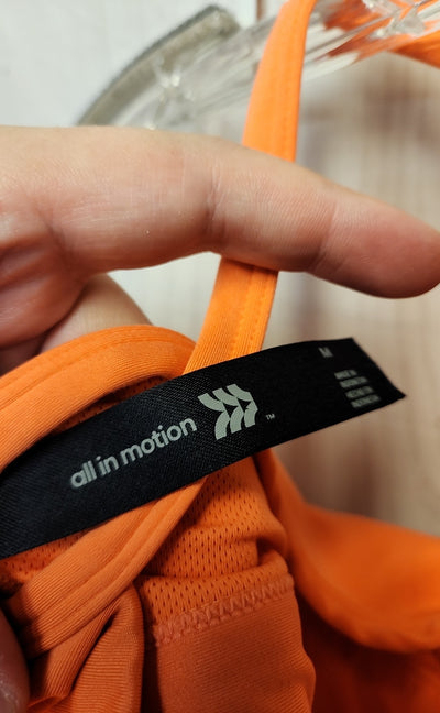 All in Motion Women's Size M Orange Sports Bra