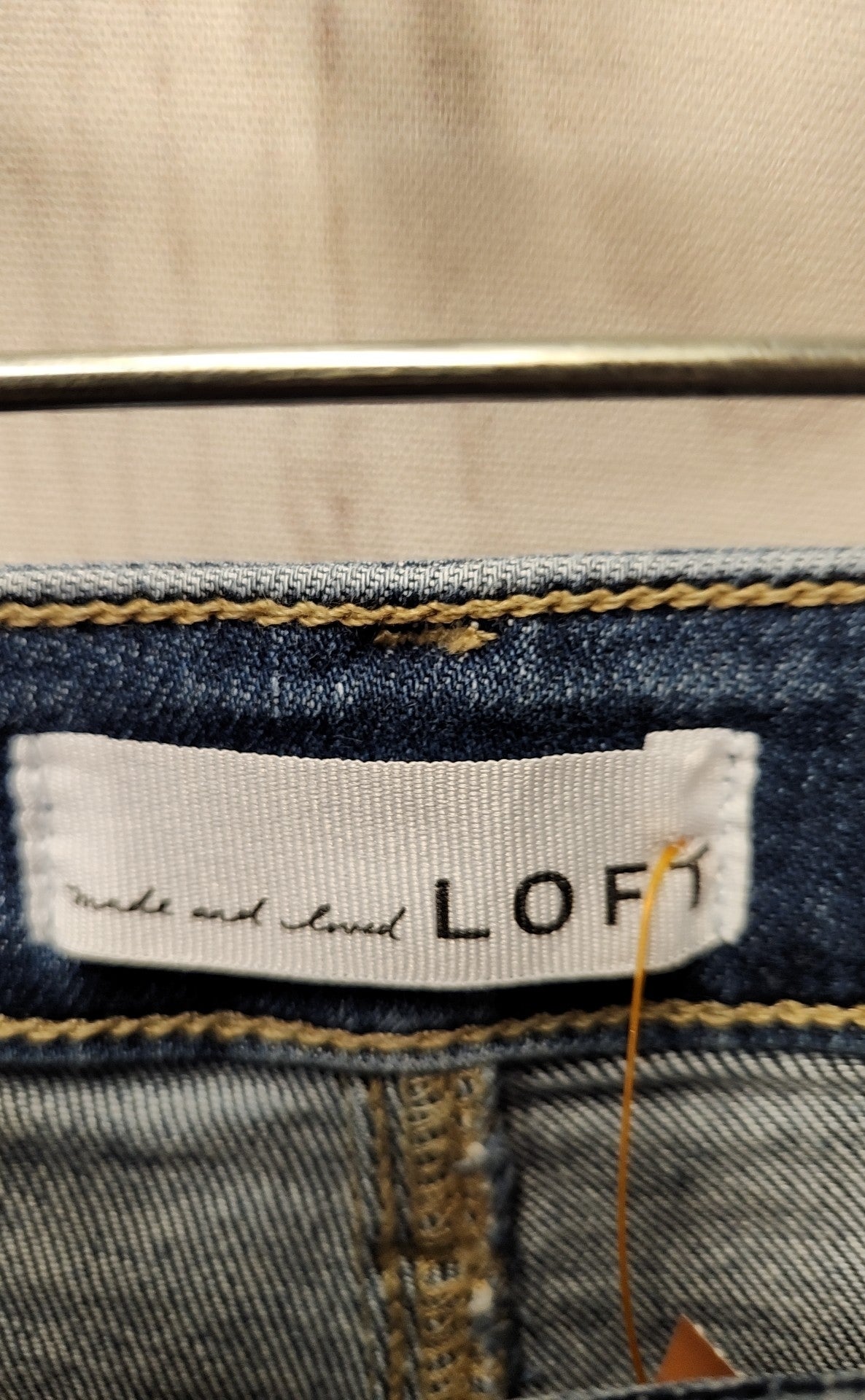 Loft Women's Size 25 (0) Blue Jeans The Curvy Kick Crop