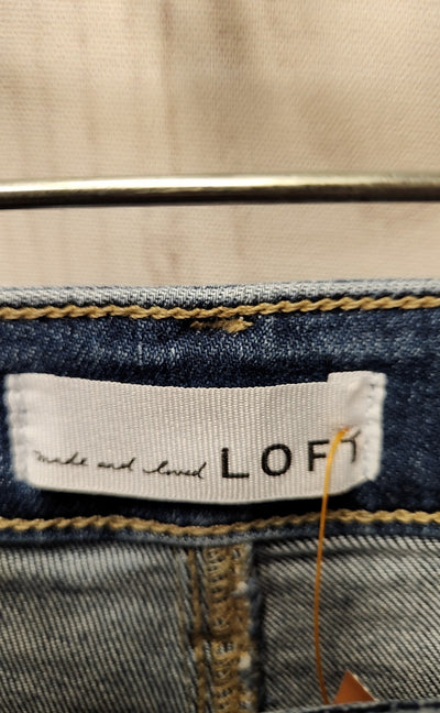 Loft Women's Size 25 (0) Blue Jeans The Curvy Kick Crop