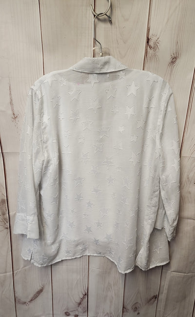 Alfred Dunner Women's Size 12 White Shirt Set