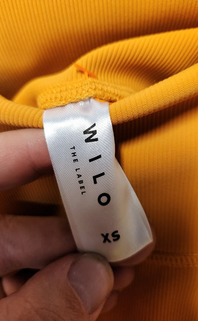 Wilo The Label Women's Size XS Yellow Active Shorts