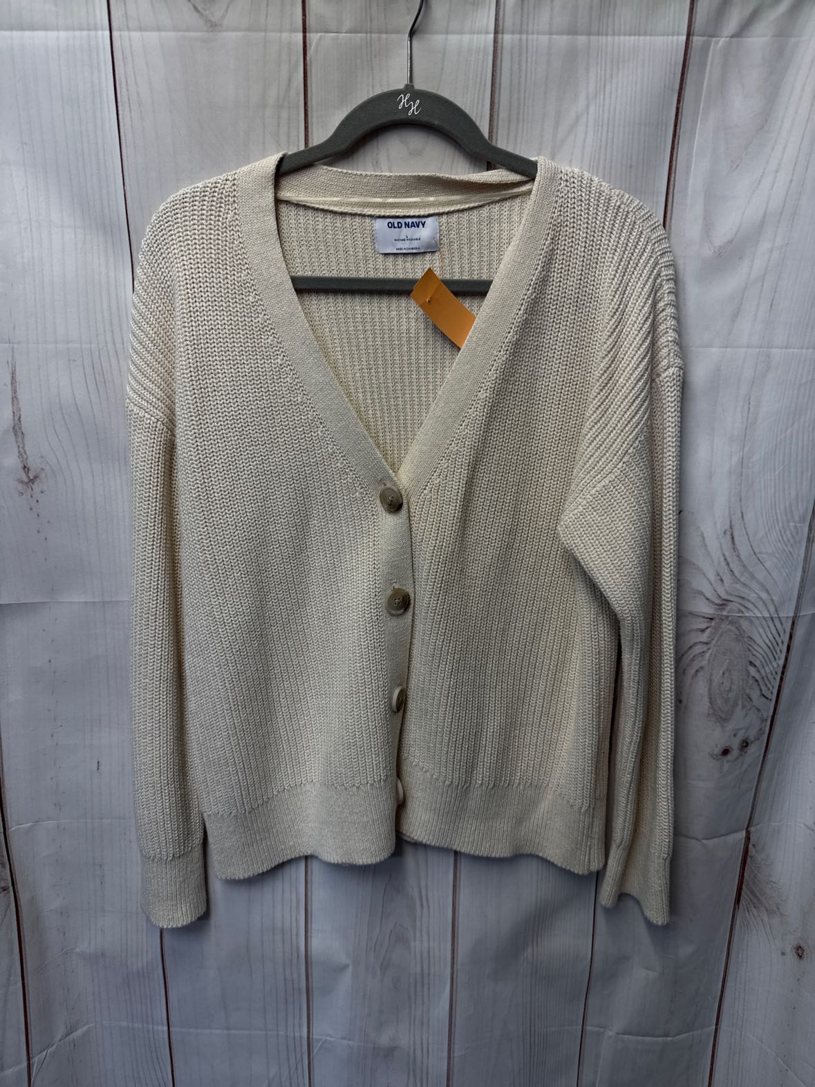 Old Navy Women's Size L White Cardigan