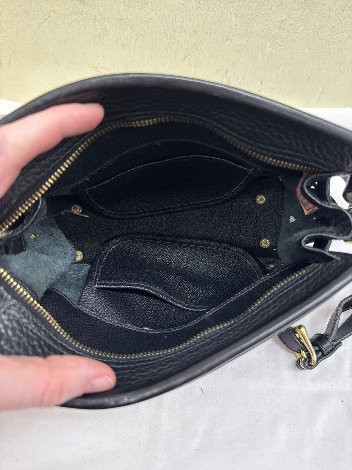 VTG Dooney & Bourke Black Leather Purse Bag