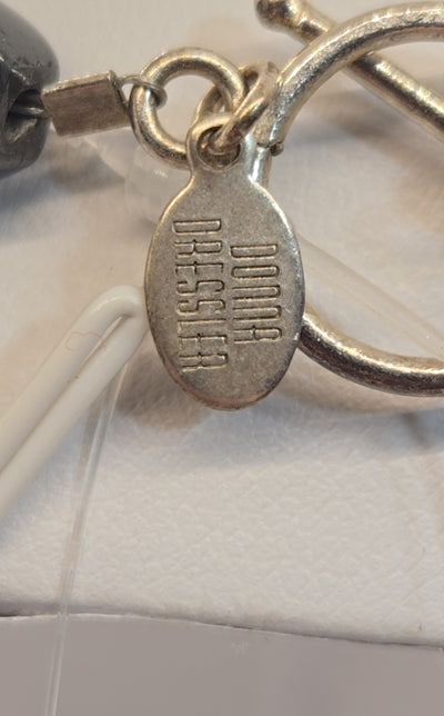 VTG Donna Dressler .925 Sterling Silver Toggle Necklace