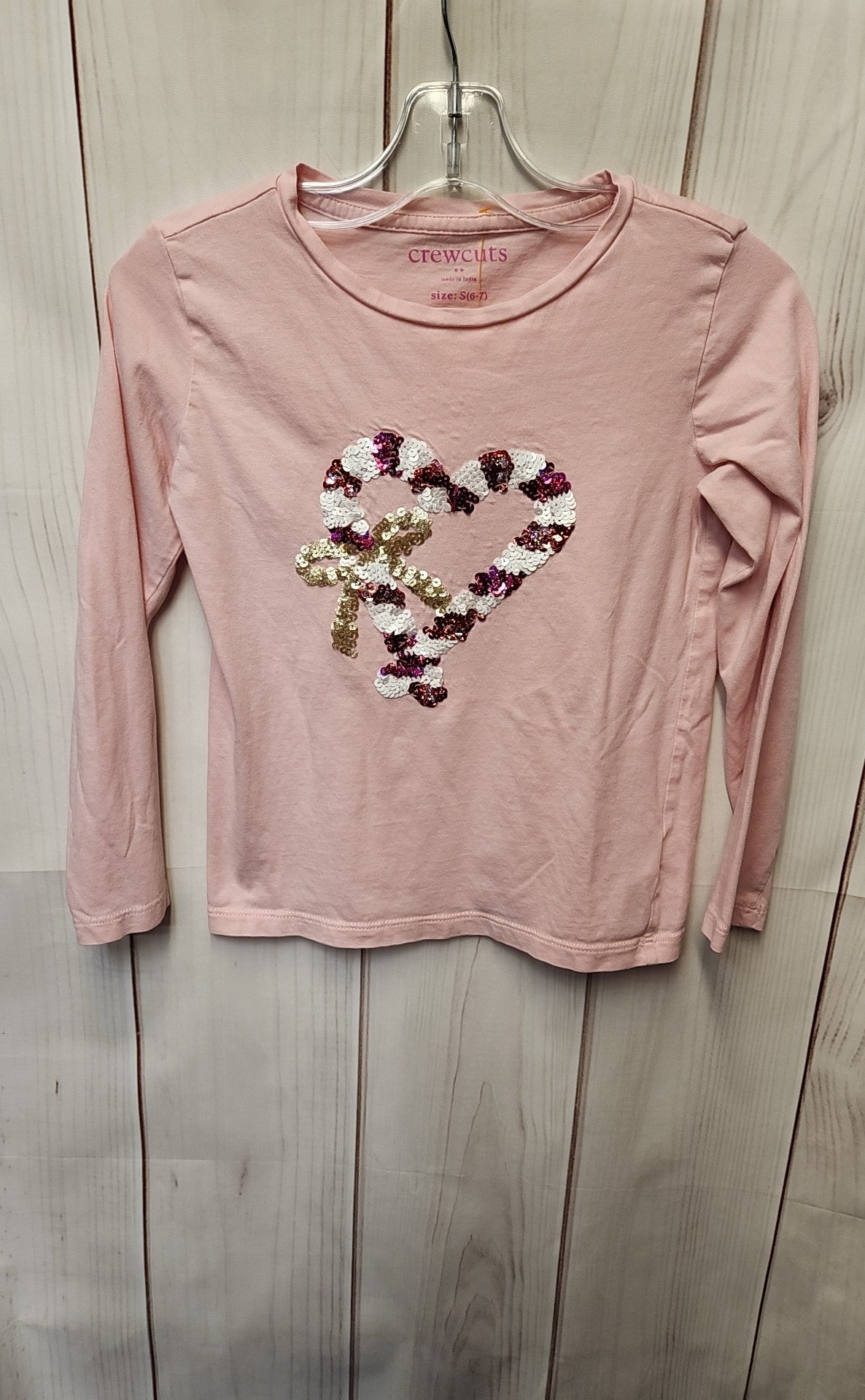 Crewcuts Girl's Size 6/7 Pink Shirt