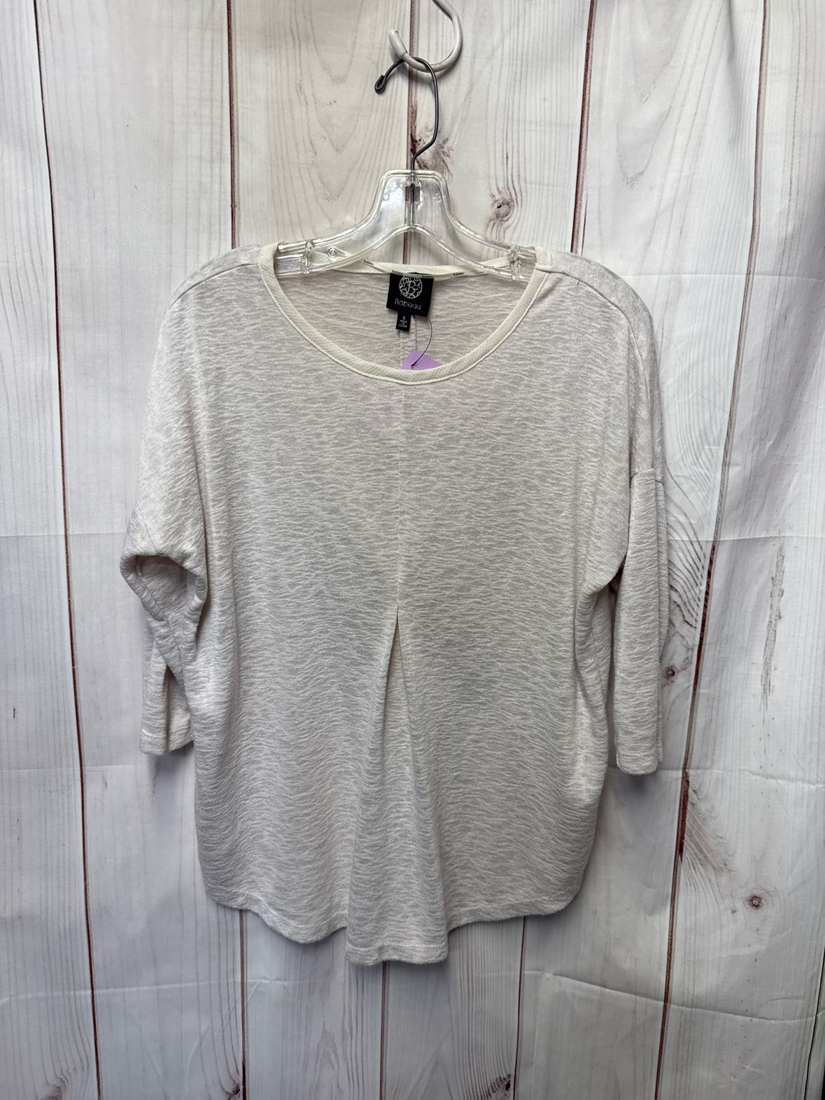 Bobeau Women's Size S White 3/4 Sleeve Top
