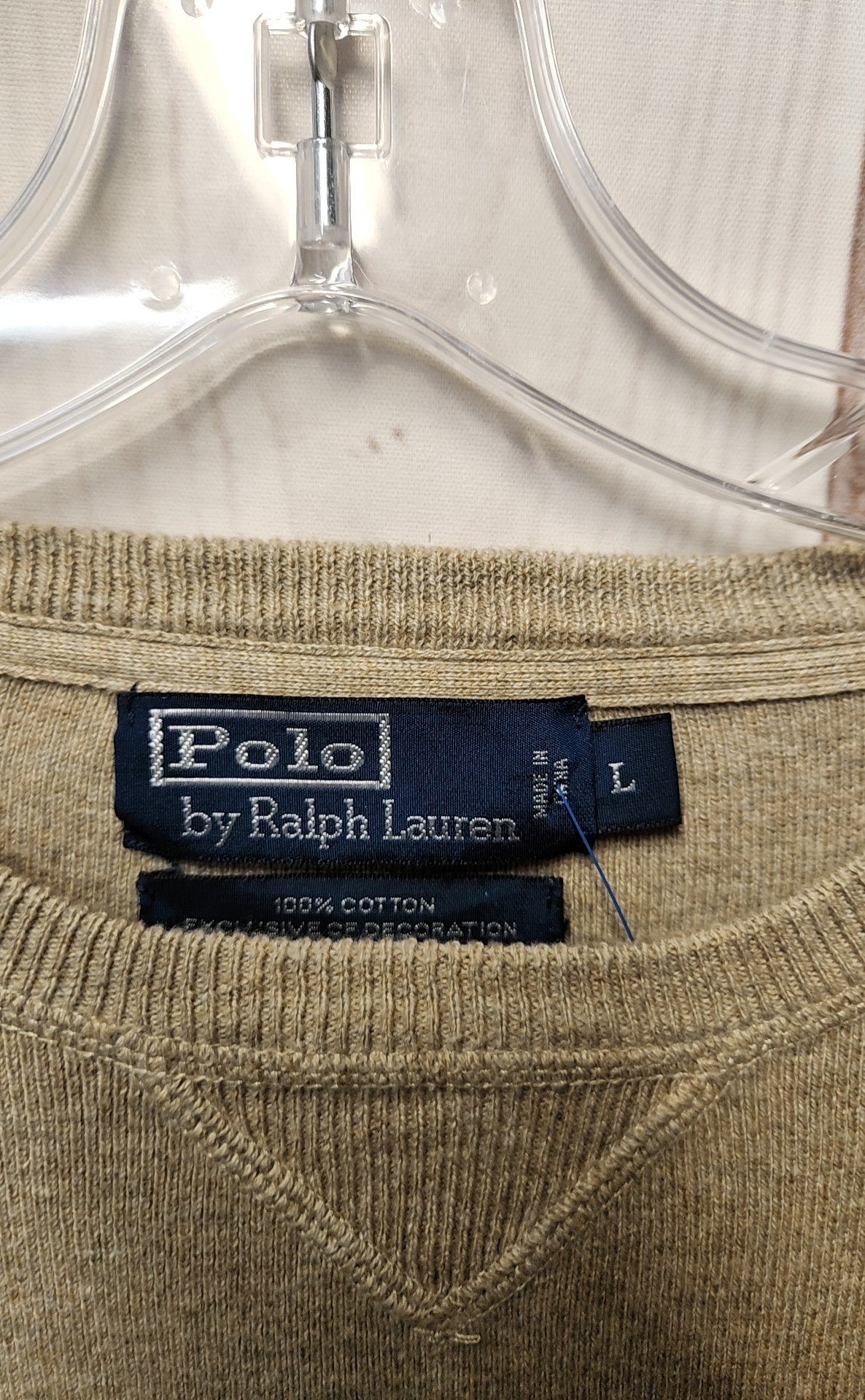 Polo by Ralph Lauren Men's Size L Beige Sweater