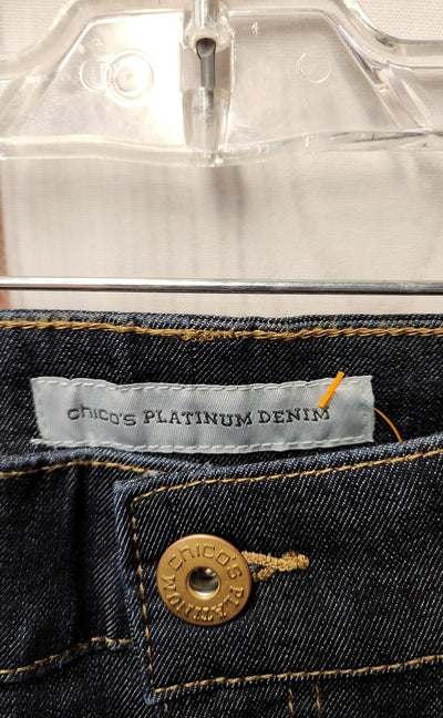 Chico's Women's Size 3 = US 16 Blue Jeans Ankle