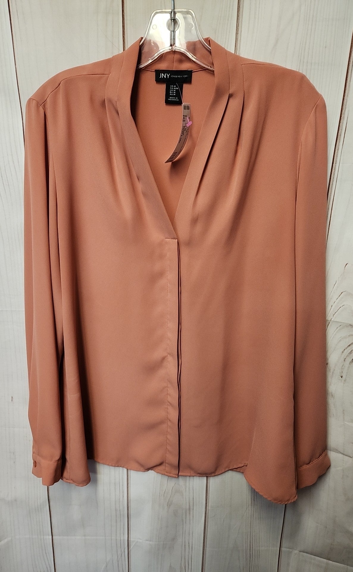 Jones New York Women's Size M Pink Long Sleeve Top