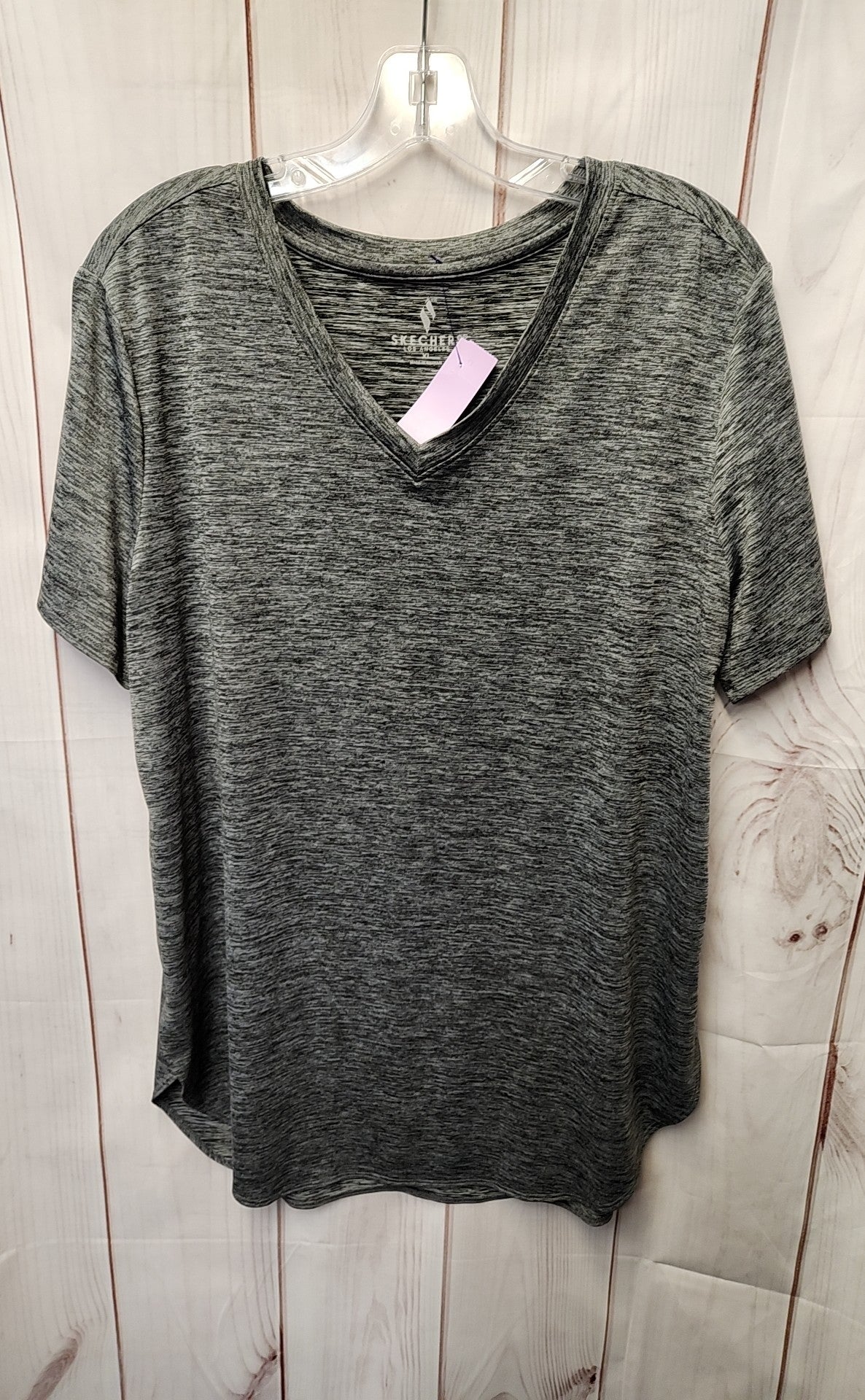 Skechers Women's Size XL Gray Short Sleeve Top