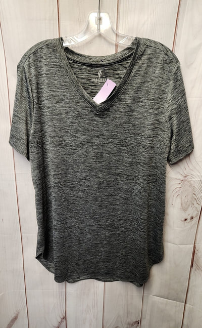 Skechers Women's Size XL Gray Short Sleeve Top