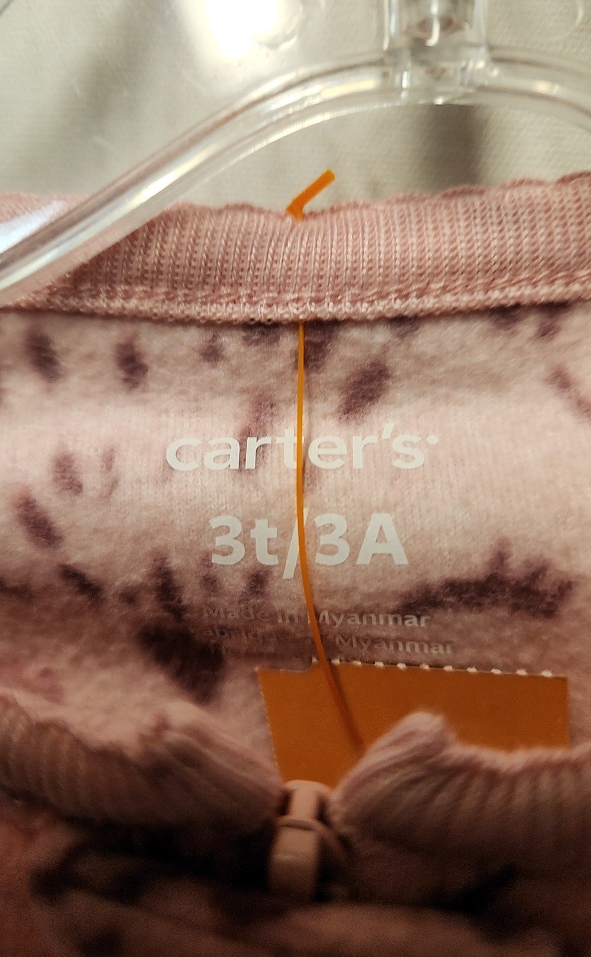 Carters Girl's Size 3 Pink Pajamas