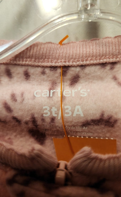 Carters Girl's Size 3 Pink Pajamas