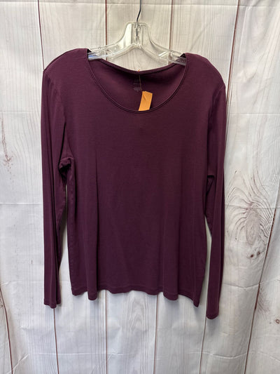 J Jill Women's Size XL Purple Long Sleeve Top