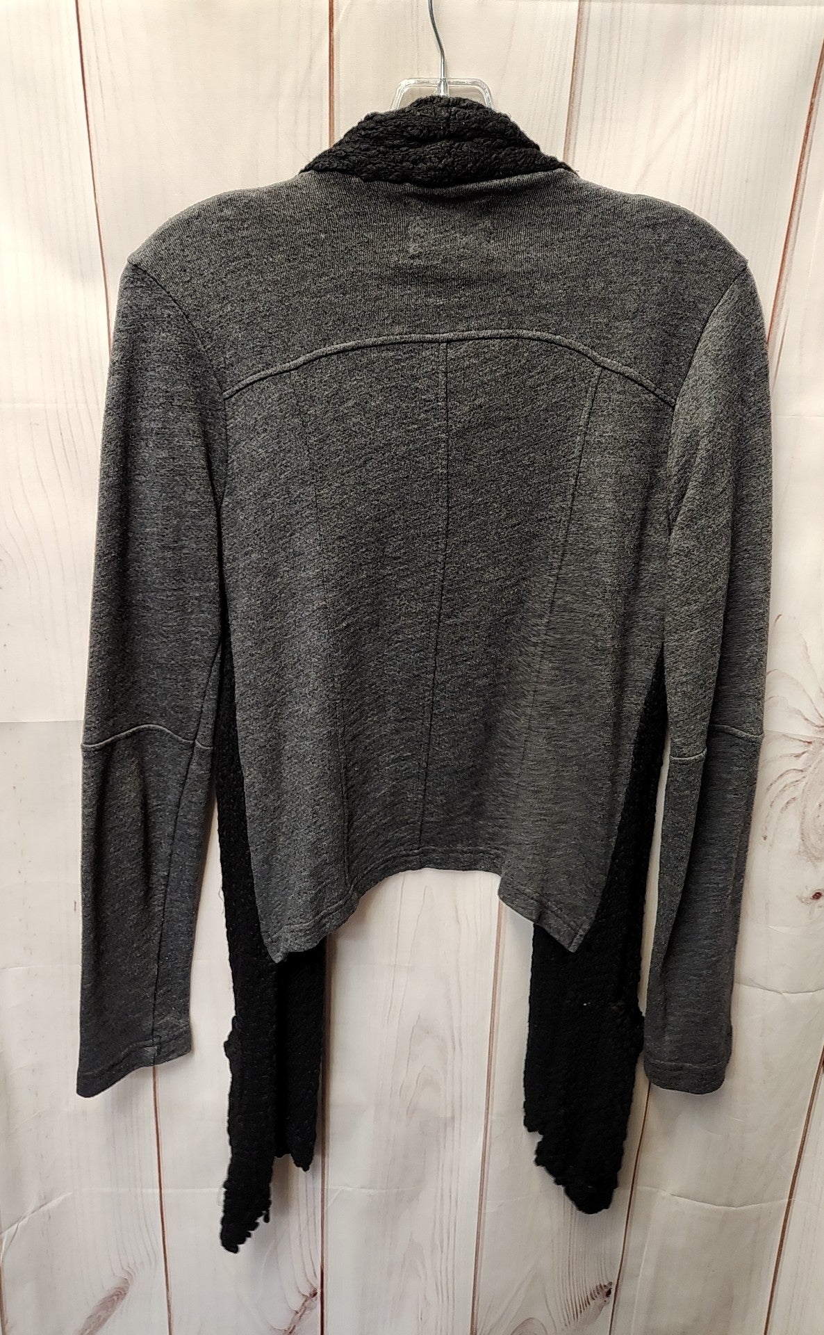 Lucky Lotus Women's Size S Gray & Black Cardigan