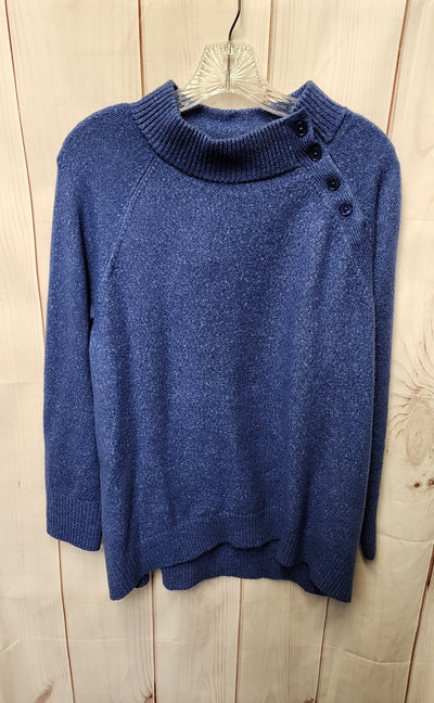 Talbots Women's Size L Petite Blue Sweater